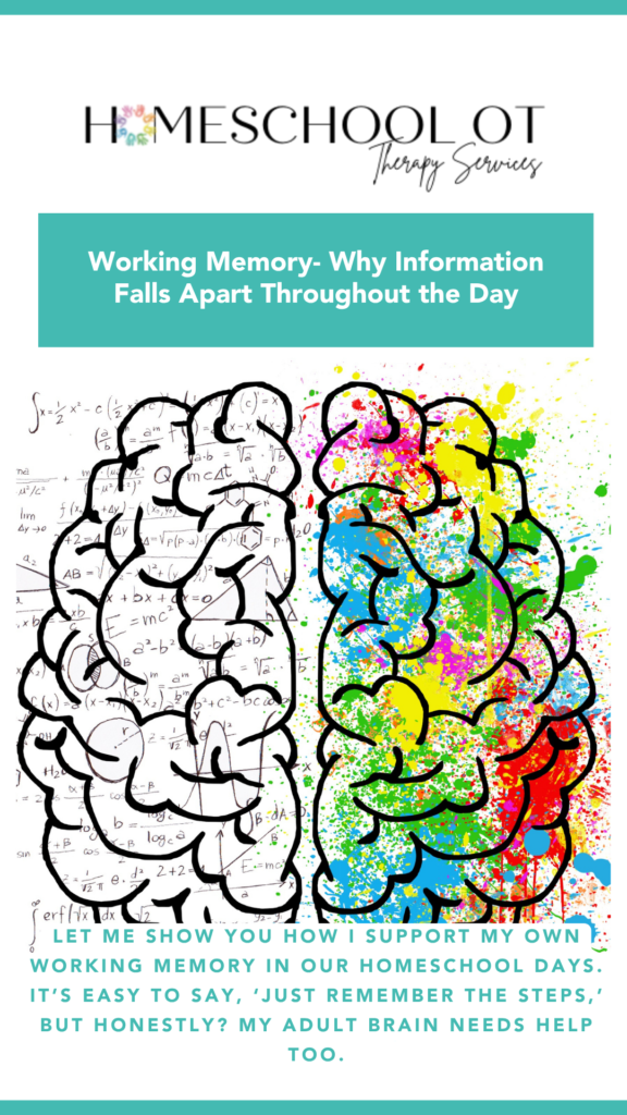 The OT Is In Podcast episode about working memory in children with Sandra Zamalis